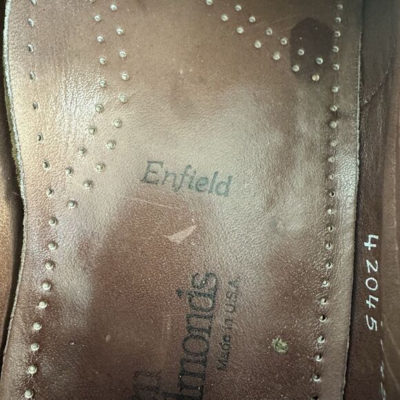 Allen Edmonds Enfield Loafers Men 9 C Brown Leather Kiltie Tassel Shoes Preppy main image 10